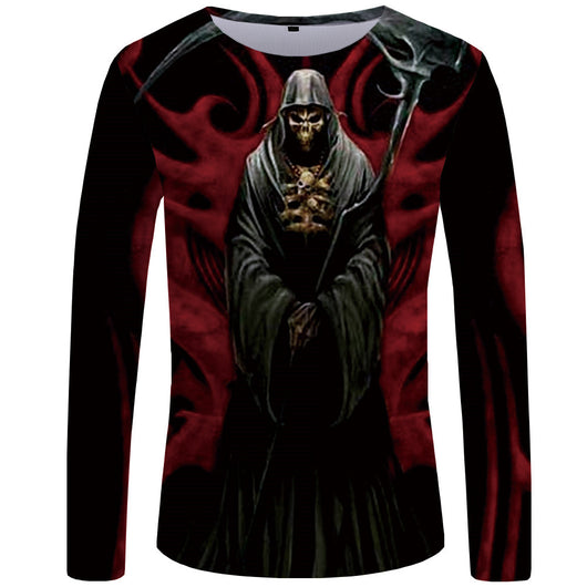 Playera Manga Larga Cuello Redondo con Impresión 3D Digital para Hombre - Image 7
