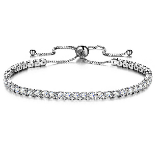 Pulsera de Cristal con Deslizador Ajustable - Joyería Chapada en Oro para Mujer - Image 6