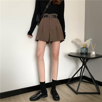 Shorts de Talle Alto Estilo A-línea con Piernas Anchas - Image 17