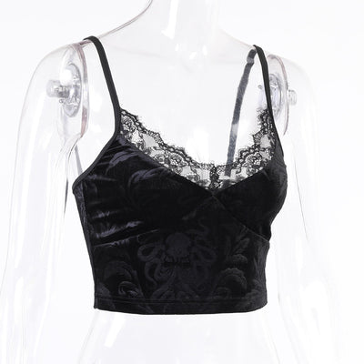 Camiseta Gótica de Encaje para Mujer - Tank Top Elegante - Image 18