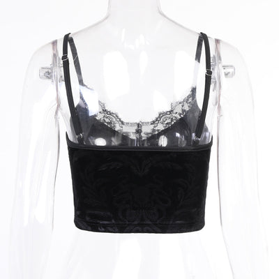 Camiseta Gótica de Encaje para Mujer - Tank Top Elegante - Image 19