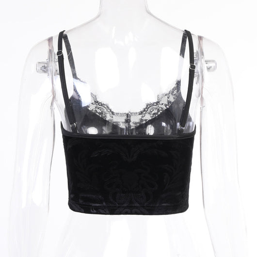 Camiseta Gótica de Encaje para Mujer - Tank Top Elegante - Image 19