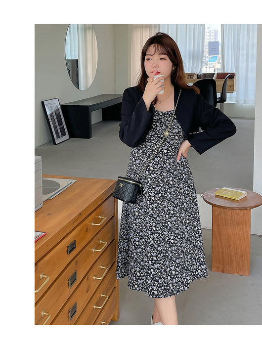 Traje Falda Sastre con Tirantes Ligero y Versátil - Image 7