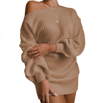 Vestido de Lana Tejida con Mangas Farol - Image 17