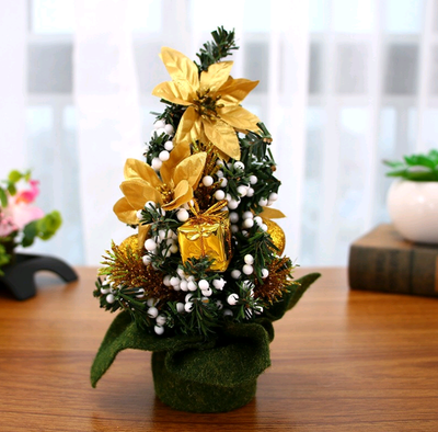 Árbol de Navidad Miniatura 20cm - Decoración Navideña de Escritorio - Image 9