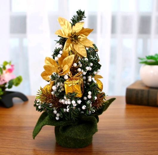 Árbol de Navidad Miniatura 20cm - Decoración Navideña de Escritorio - Image 9