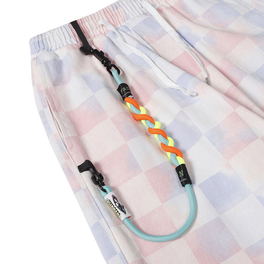 Pantalones Casuales a Cuadros con Degradado Holgados y Rectos para Hombre y Mujer - Image 15