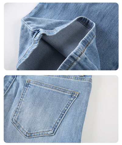 Jeans Rectos Anchos Sueltos para Mujer - Image 12