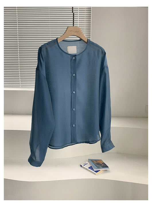 Blusa Larga de Tencel con Diseño Elegante para Mujer - Image 13