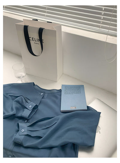 Blusa Larga de Tencel con Diseño Elegante para Mujer - Image 16