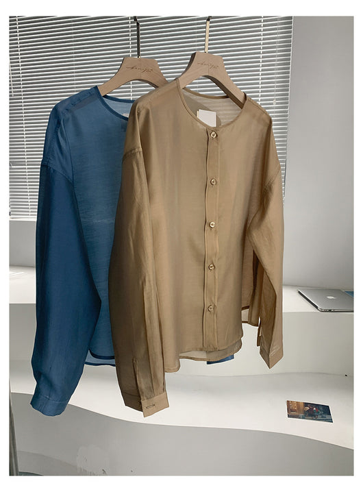 Blusa Larga de Tencel con Diseño Elegante para Mujer - Image 19