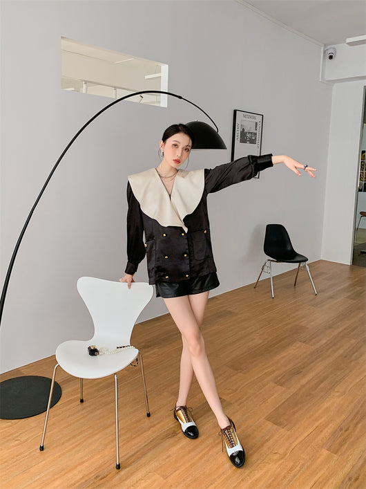 Blusa Elegante con Cuello Volante Francés para Mujer - Image 17
