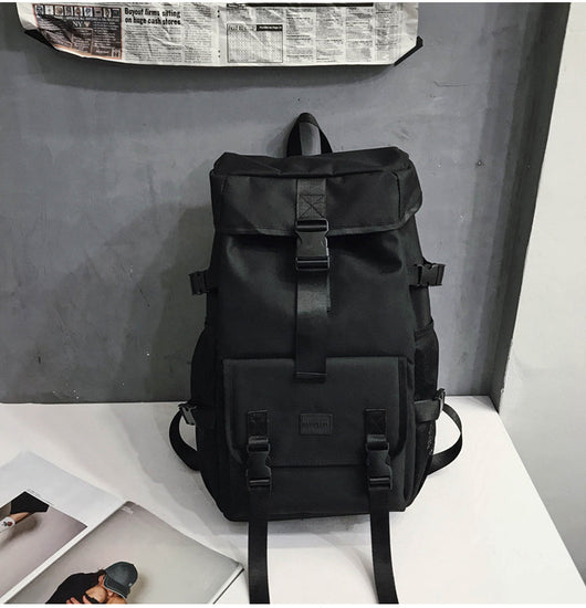 Mochila de Viaje Negra con Gran Capacidad y Compartimentos de Herramientas - Image 29