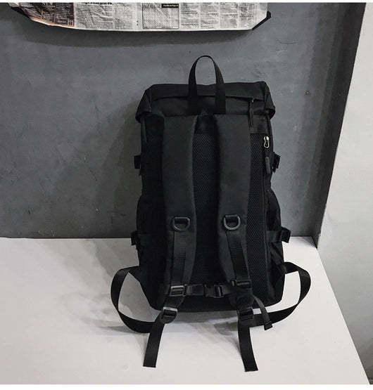 Mochila de Viaje Negra con Gran Capacidad y Compartimentos de Herramientas - Image 32