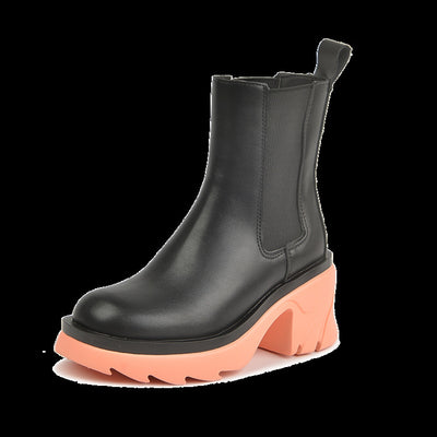 Botas Martin de Tacón Grueso Estilo Casual con Malla - Diseño Trendy - Image 16
