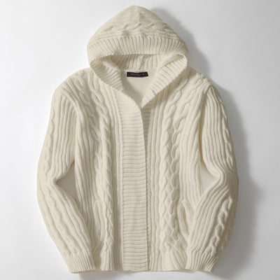 Cardigan Tejido Trenzado para Hombre - Estilo Europeo y Americano - Image 4