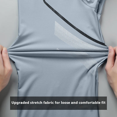 Camiseta Deportiva para Hombre con Bloques de Color - Secado Rápido y Transpirable - Image 17