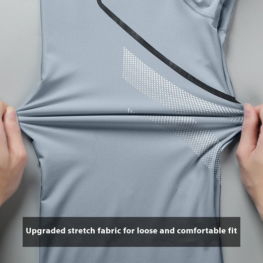 Camiseta Deportiva para Hombre con Bloques de Color - Secado Rápido y Transpirable - Image 17