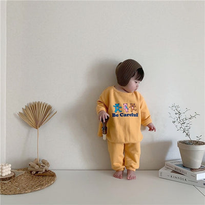 Conjunto de Buzo y Pantalón Infantil con Estampado de Osito Cartoon - Image 15