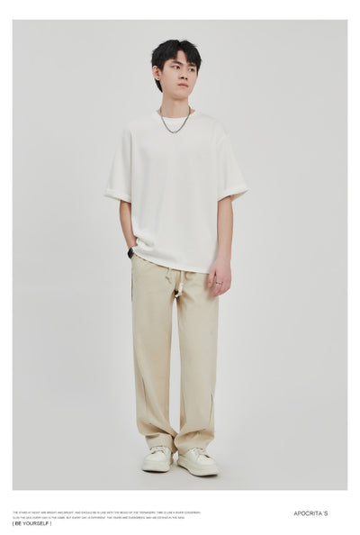 Camiseta Drape Suelta para Hombre - Estilo Casual Relajado - Image 11