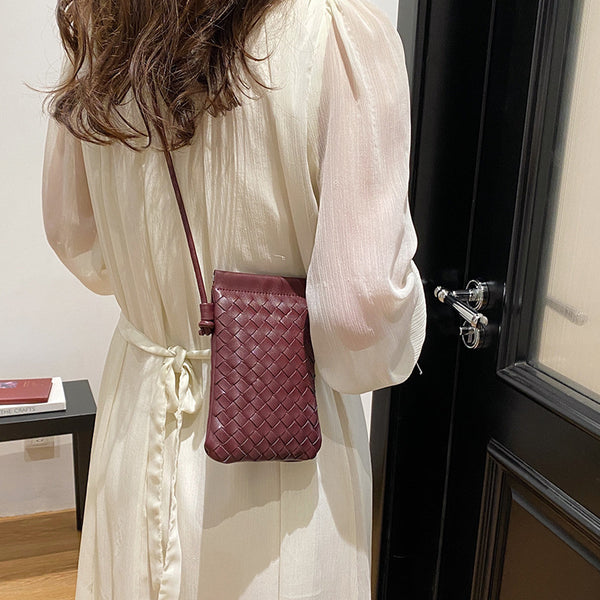 Bolso Bandolera Vintage Tejido para Celular Advanced Sense