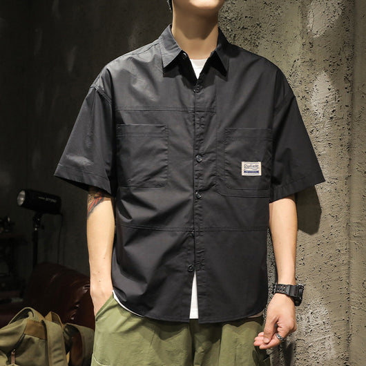 Camisa Casual Holgada para Hombre - Diseño Minimalista y Versátil - Image 5
