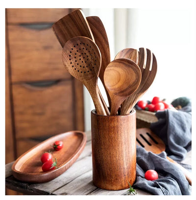 Espátula de Madera con Mango Largo Antiadherente - Utensilios de Cocina Profesionales - Image 28