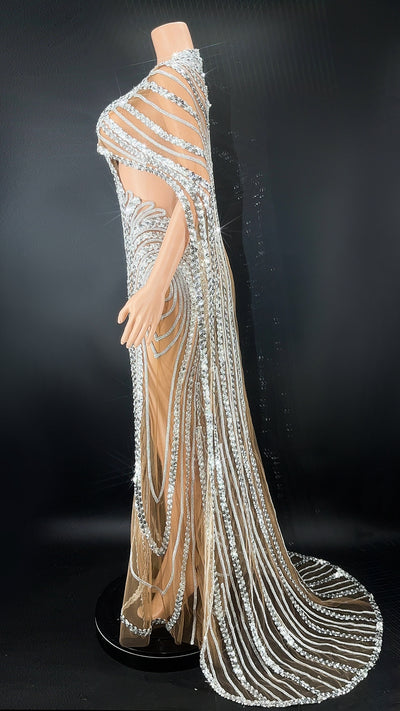 Vestido de Noche Elegante con Lentejuelas Brillantes - Image 9