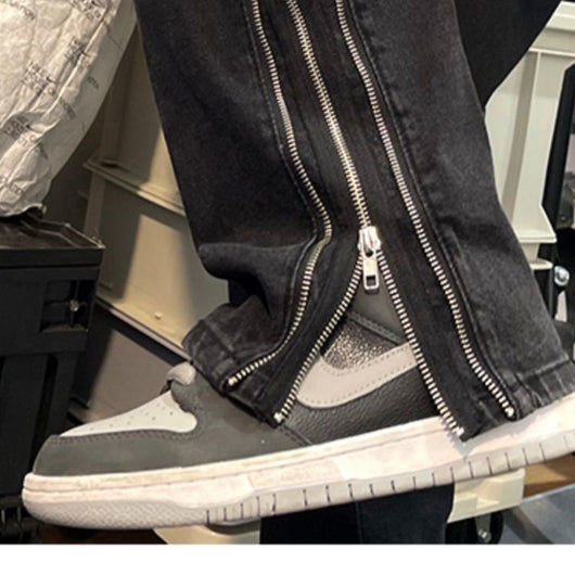 Pantalones Vaqueros Rectos con Cierre Americano para Hombre - Image 10