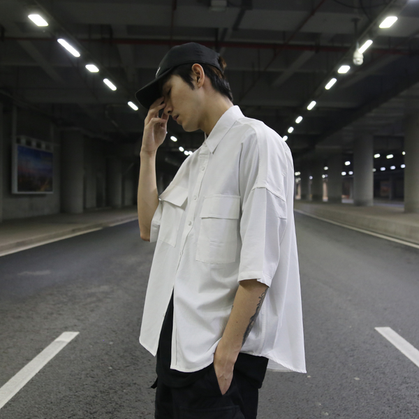 Camisa de Trabajo con Hombros Caídos