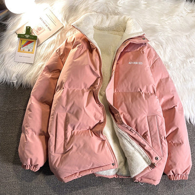 Abrigo Acolchado Estilo Hong Kong con Forro Polar - Chaqueta Suelta de Algodón - Image 6