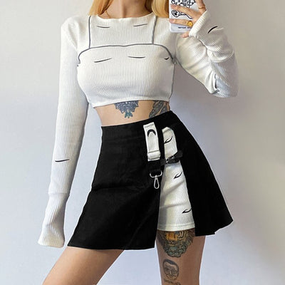 Camiseta Manga Larga Cuello Redondo Ajustada para Mujer - Image 5