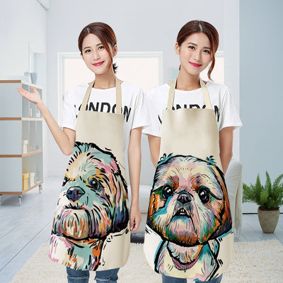 Delantal Dacron Estampado Serie Animales Perro
