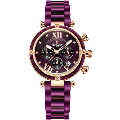 Reloj de Cuarzo Elegante para Mujer con Tres Ojos - Image 2