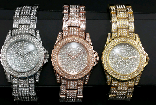 Reloj de Dama con Correa de Acero y Cristales Brillantes Gypsophila - Image 6