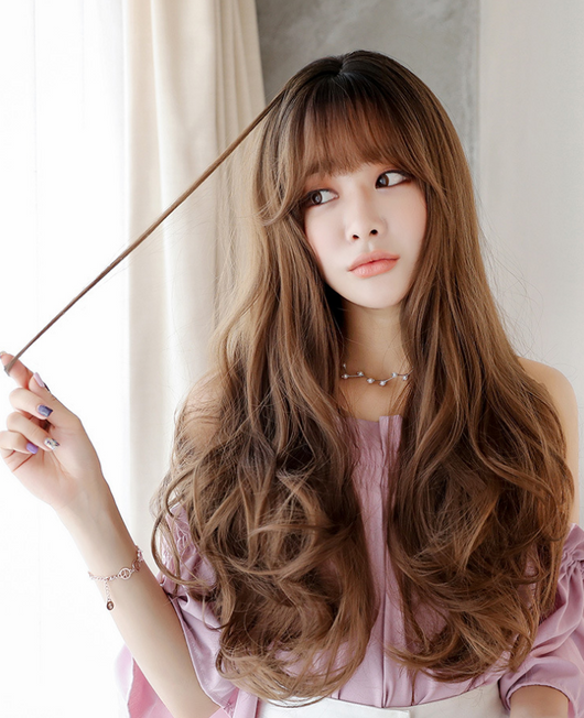 Peluca Larga Ondulada con Rizos Voluminosos - Cabello Sintético Natural Realista - Image 5