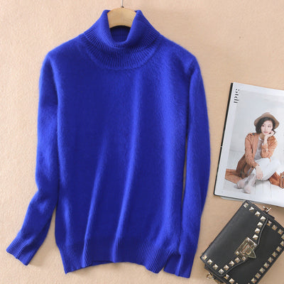 Suéter Cuello Alto de Visón para Mujer - Pullover Otoño Invierno - Image 19