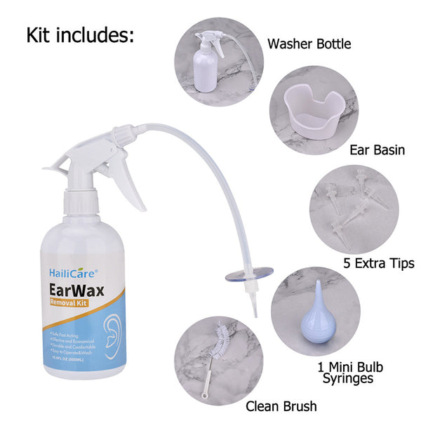 Kit Limpiador de Oídos con Irrigador Profesional