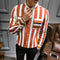 Camisa Slim Manga Larga Cuello de Pie para Peluquero Moderno