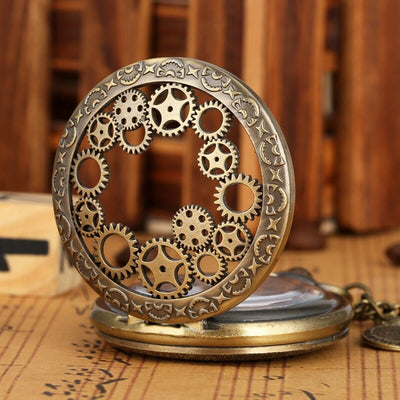 Reloj de Bolsillo Grande con Esfera Romana y Cadena Fina - Image 3