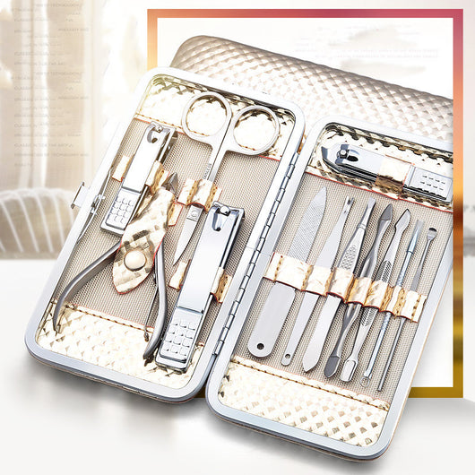 Set de 12 Herramientas de Manicura en Acero Inoxidable - Image 16