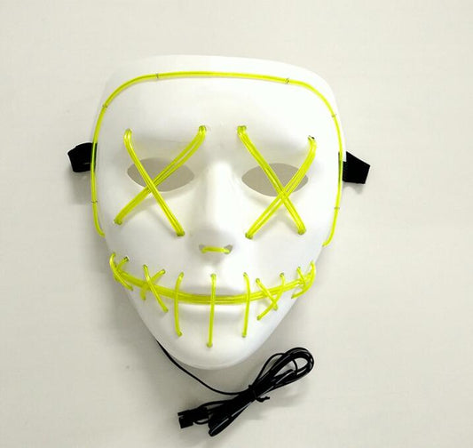Máscara de Mascarada LED Highlight EL Wire para Halloween