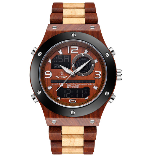 Reloj Cronógrafo de Madera Artesanal Lujo para Hombre - Image 2
