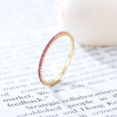 Anillo Plata 925 con Circonita y Diamante Micro Incrustado para Mujer - Image 8