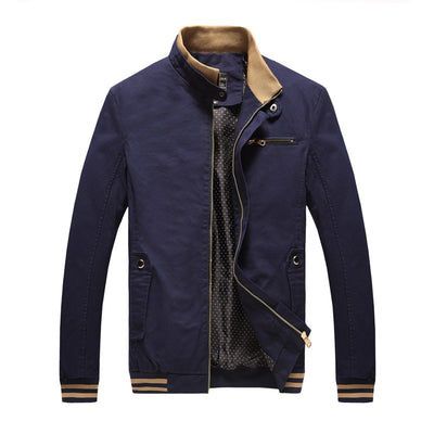 Chaqueta Casual de Algodón Puro para Hombre - Estilo Primavera Otoño - Image 4