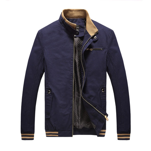 Chaqueta Casual de Algodón Puro para Hombre - Estilo Primavera Otoño - Image 4