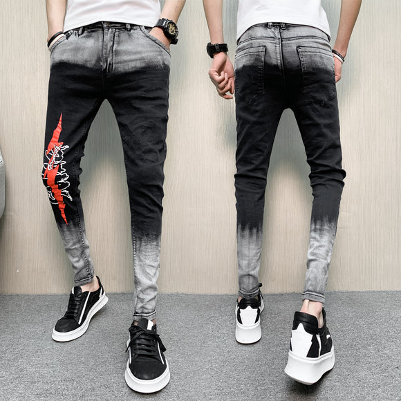 Pantalones de Patchwork Estampado