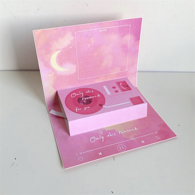 Tarjeta de Felicitación Estereoscópica con Fonógrafo - Regalo Creativo - Image 7