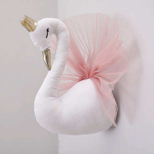 Cabeza de Cisne Decorativa con Corona - Adorno de Pared - Image 3