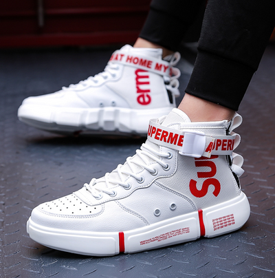 Zapatillas Deportivas Altas para Hombre Talla Grande Estilo Hip-Hop - Image 4